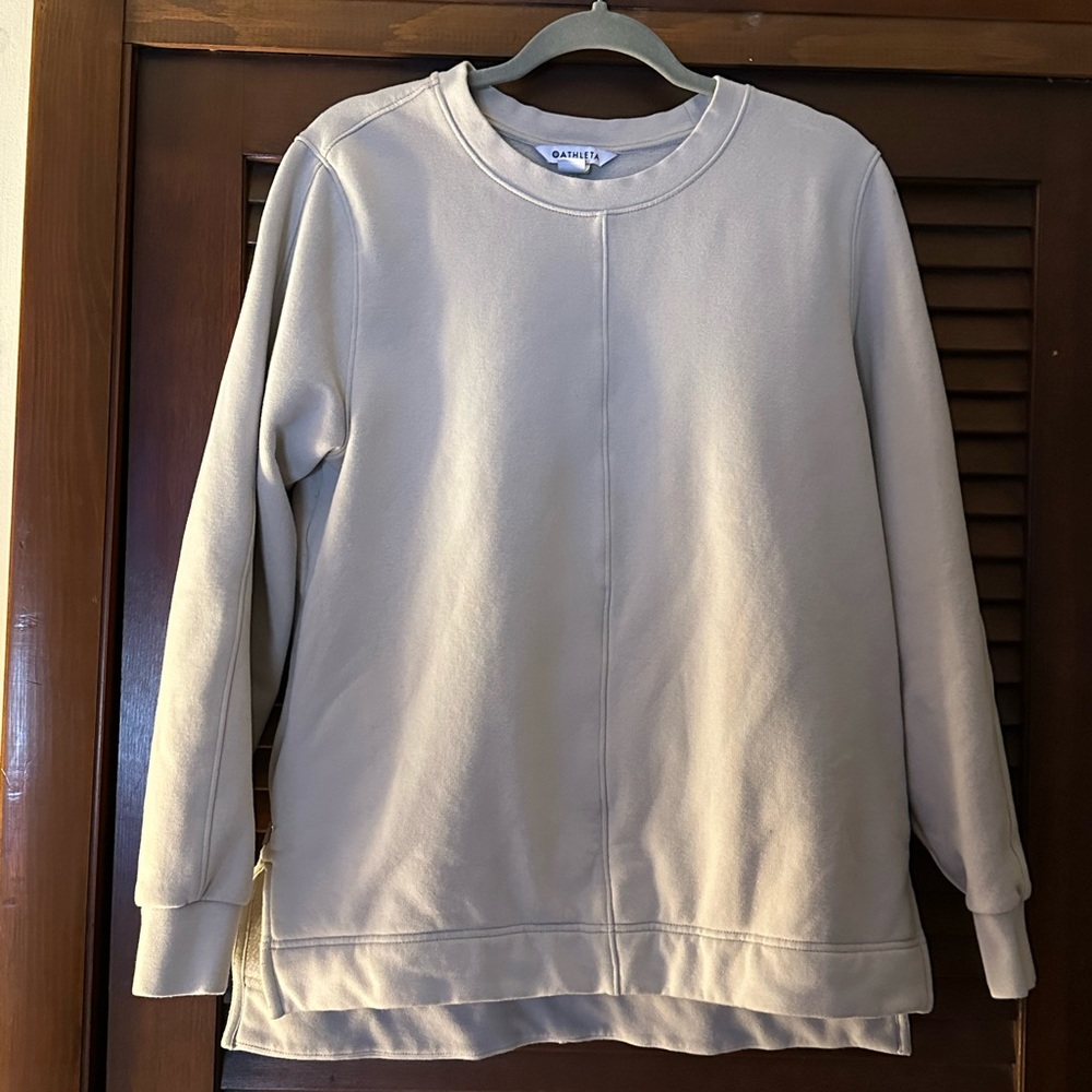 Athleta Retroplush Crewneck Sweatshirt SZ M